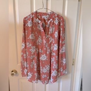 Alfred Sung floral, long sleeve tunic in large